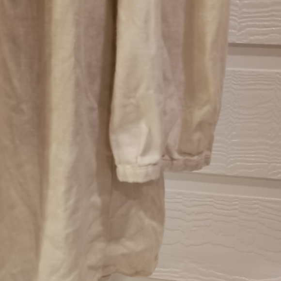 Malvin Hamburg Germany I love Linen Womens Blouse Sm Button Up Collar 100% Linen - Picture 4 of 11